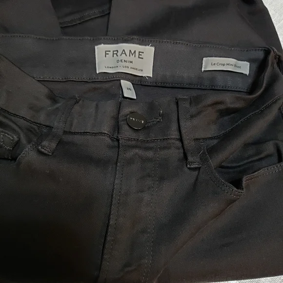 Frame Le Crop Mini Boot Jeans color Herring 'BLACK